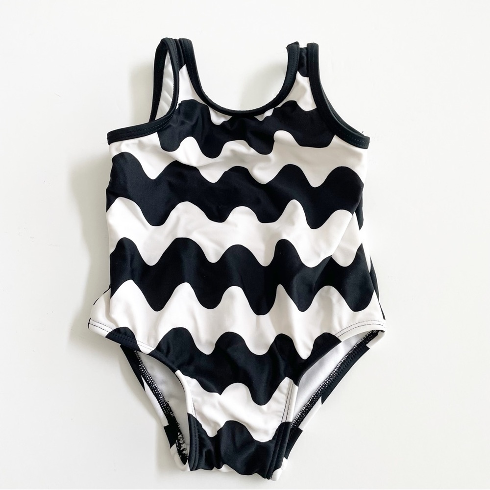Marimekko x Target Wavy Chevron Striped One Piece Swimsuit